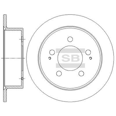 Гальмівний диск HI-Q SD5201 - zapix