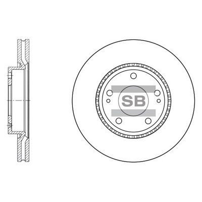 Гальмівний диск HI-Q SD1051 - zapix