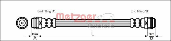Гальмівні шланги METZGER 4114798 - zapix
