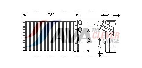 Радіатор пічки AVA QUALITY COOLING CNA6239 - zapix