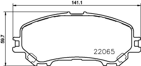 Гальмівні колодки дискові NISSHINBO NP2074 - zapix