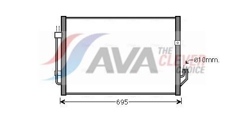 Радіатор кондиціонера AVA QUALITY COOLING DN5331 - zapix