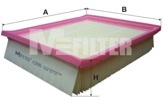 Повітряний фільтр MFILTER K205 - zapix