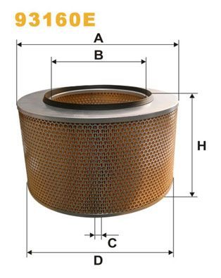 Повітряний фільтр WIX FILTERS 93160E - zapix