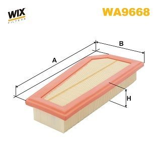 Воздушный фильтр WIX FILTERS WA9668