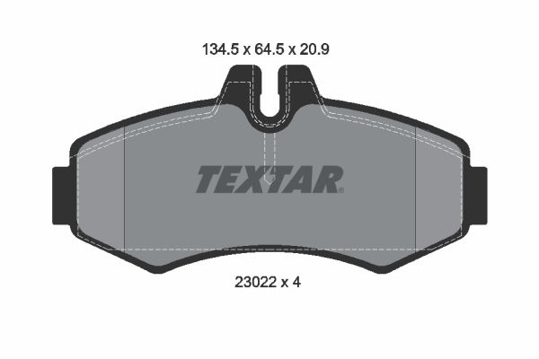 Гальмівні колодки дискові TEXTAR 2302201