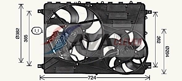 Вентилятор системи охолодження AVA QUALITY COOLING AU7506 - zapix
