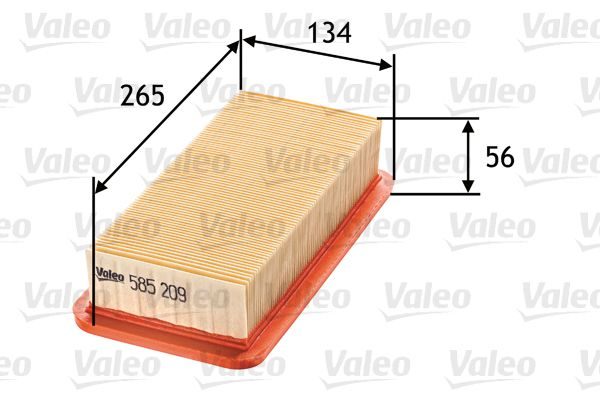 Повітряний фільтр VALEO 585209 - zapix