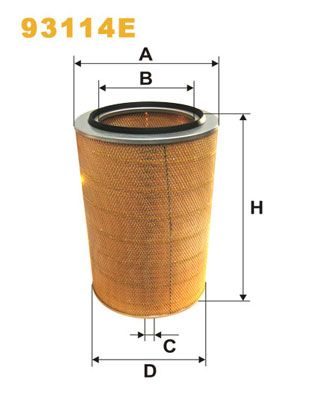 Повітряний фільтр WIX FILTERS 93114E - zapix