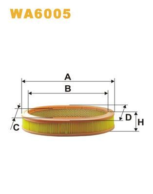 Повітряний фільтр WIX FILTERS WA6005 - zapix