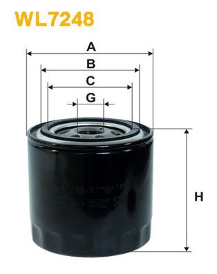 Оливний фільтр WIX FILTERS WL7248