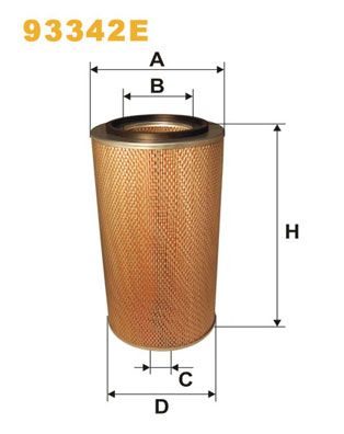 Повітряний фільтр WIX FILTERS 93342E - zapix