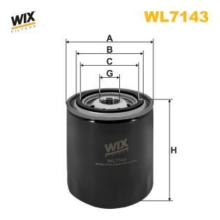 Оливний фільтр WIX FILTERS WL7143