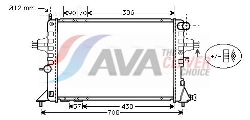 Радіатор охолодження двигуна AVA QUALITY COOLING OLA2252 - zapix