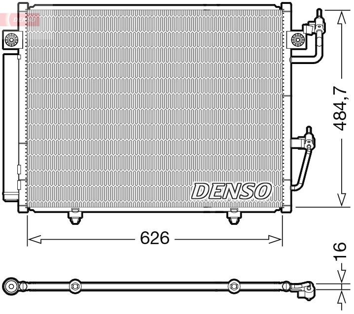 Радіатор кондиціонера DENSO DCN45009