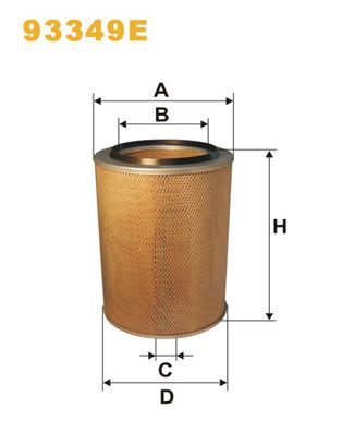 Повітряний фільтр WIX FILTERS 93349E - zapix