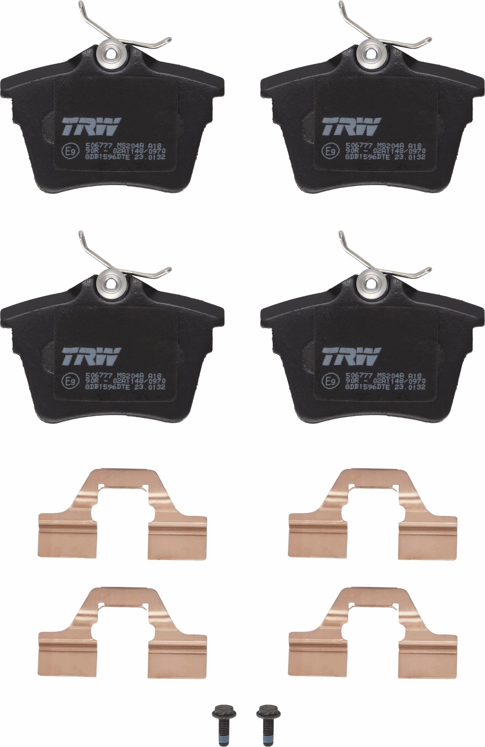 Гальмівні колодки дискові TRW GDB1596DTE - zapix