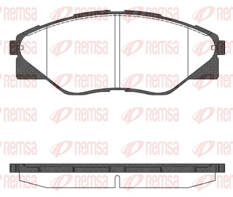 Гальмівні колодки дискові REMSA 146600 - zapix