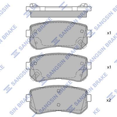 Гальмівні колодки дискові HI-Q SP1684 - zapix