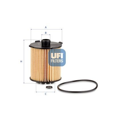 Оливний фільтр UFI 2511000 - zapix