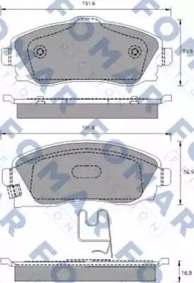 Гальмівні колодки дискові FOMAR FRICTION FO783481 - zapix