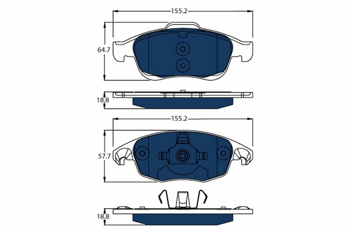 Гальмівні колодки дискові TRW GDB1690BTE - zapix