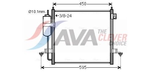 Радіатор кондиціонера AVA QUALITY COOLING MT5218D - zapix