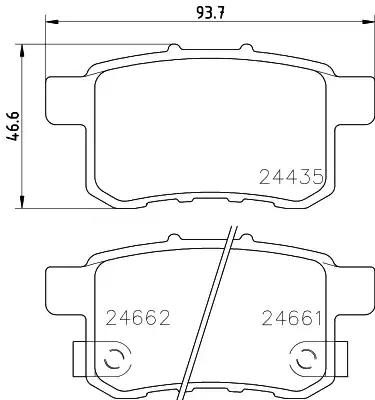 Гальмівні колодки дискові NISSHINBO NP8009 - zapix