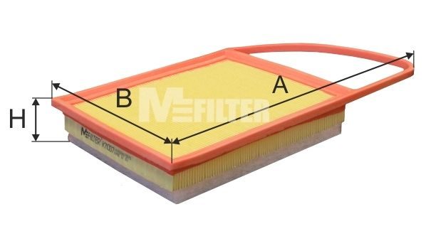 Повітряний фільтр MFILTER K7007 - zapix