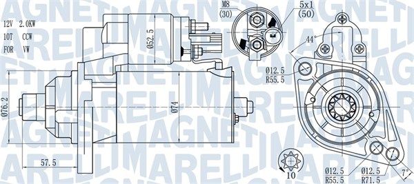 Стартер MAGNETI MARELLI 063721397010 - zapix