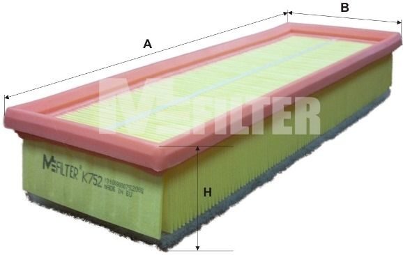 Повітряний фільтр MFILTER K752 - zapix