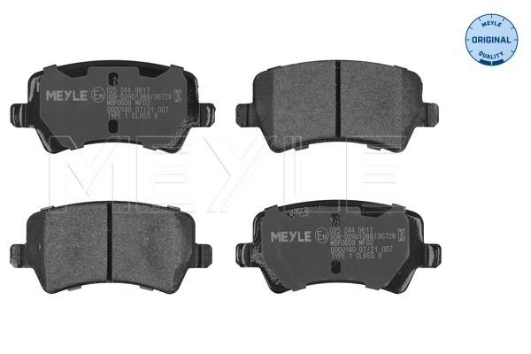 Гальмівні колодки дискові MEYLE 0252449617 - zapix