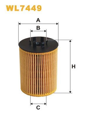 Оливний фільтр WIX FILTERS WL7449