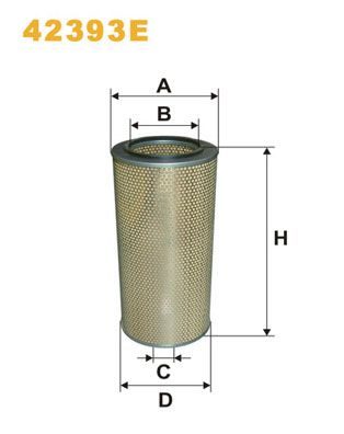 Повітряний фільтр WIX FILTERS 42393E - zapix