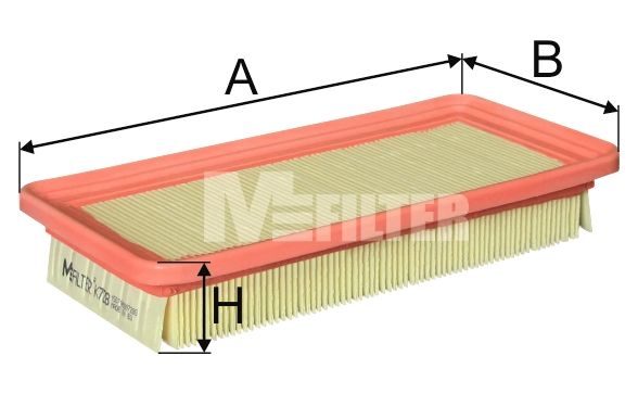 Повітряний фільтр MFILTER K728 - zapix