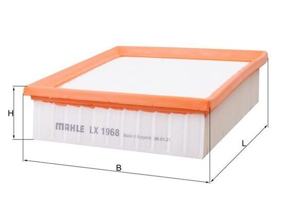 Повітряний фільтр MAHLE LX1968 - zapix