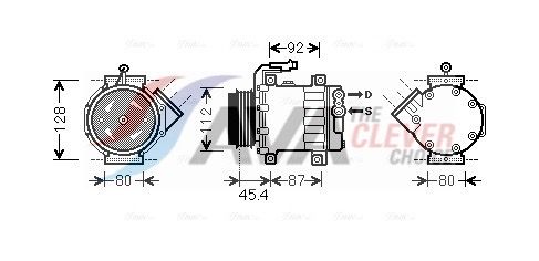 Компресор кондиціонера AVA QUALITY COOLING FTAK366 - zapix