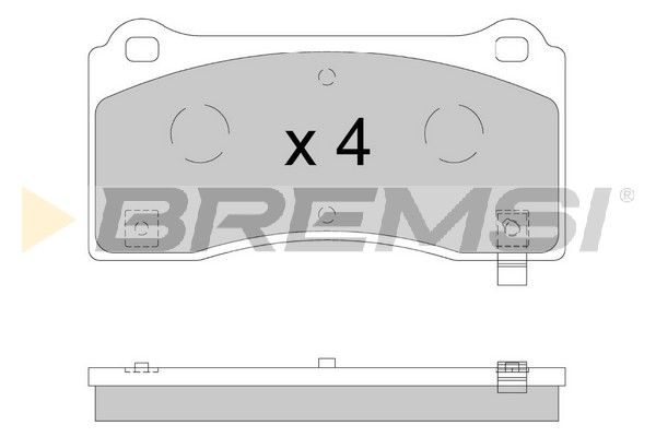 Гальмівні колодки дискові BREMSI BP3900 - zapix