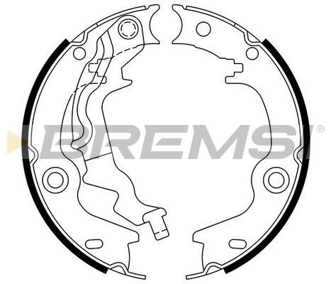 Гальмівні колодки ручника (барабанні) BREMSI GF0759 - zapix