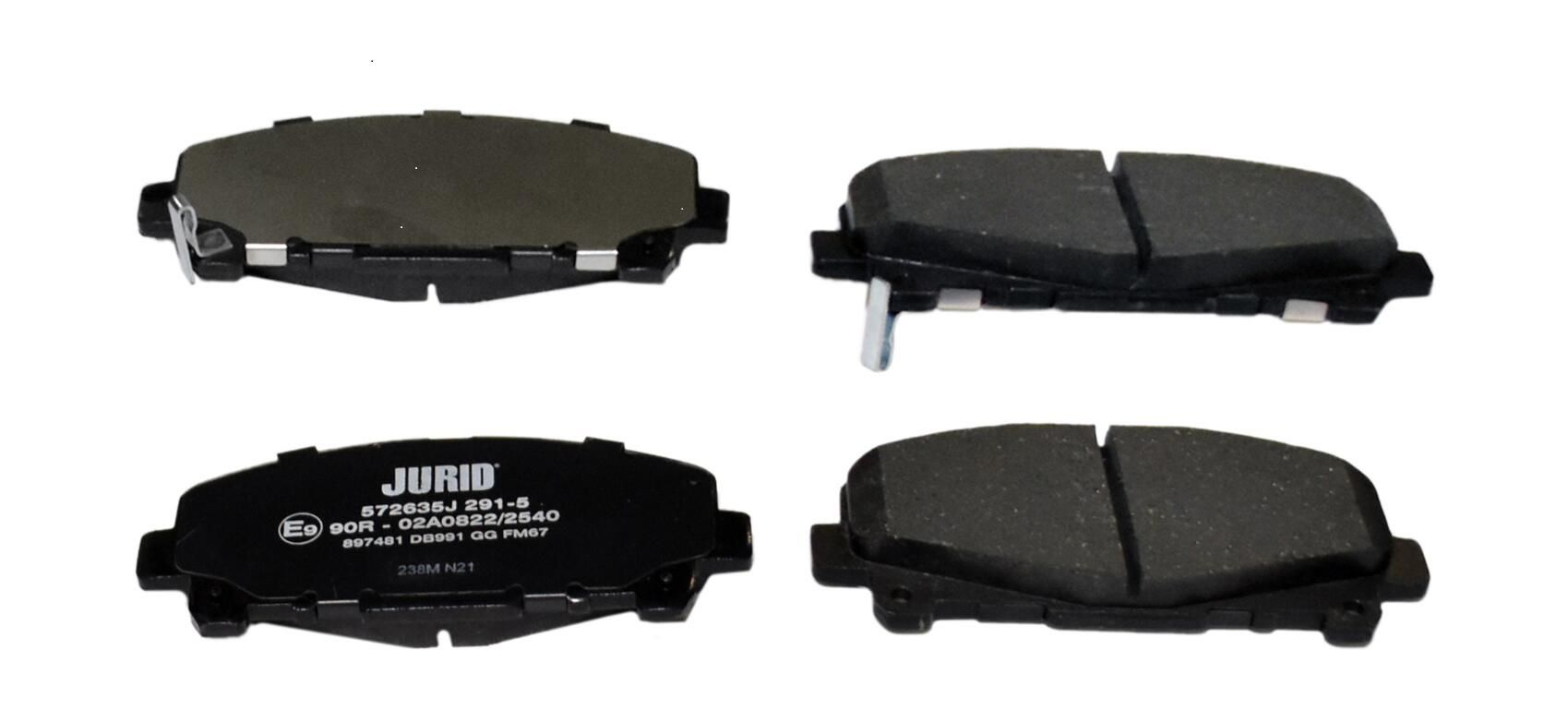 Гальмівні колодки дискові JURID 572635J - zapix