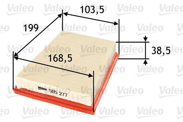 Повітряний фільтр VALEO 585277 - zapix