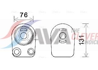 Оливний радіатор двигуна AVA QUALITY COOLING RT3607 - zapix