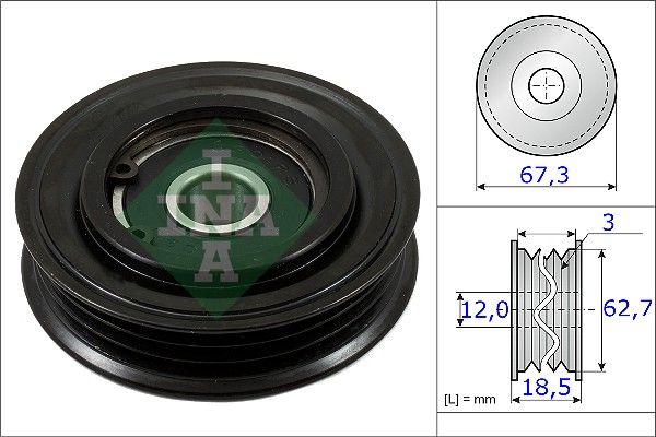 Ролик натяжний ременя приводного SCHAEFFLER INA 531086110 - zapix