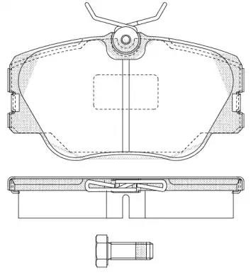 Гальмівні колодки дискові WOKING P089300 - zapix