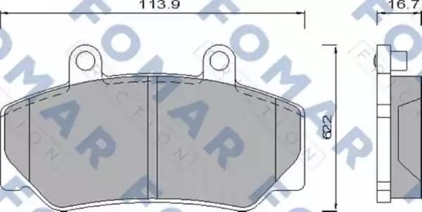 Гальмівні колодки дискові FOMAR FRICTION FO473981 - zapix