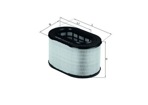 Повітряний фільтр MAHLE LX669 - zapix