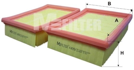 Повітряний фільтр MFILTER K4992 - zapix