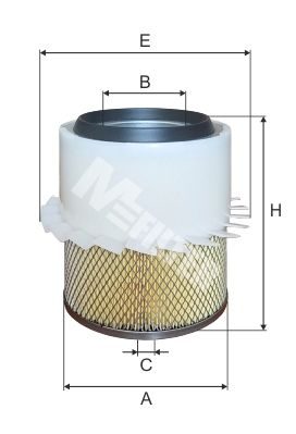 Повітряний фільтр MFILTER A863 - zapix