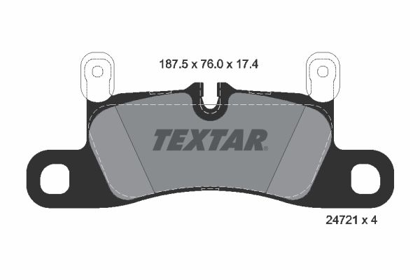 Гальмівні колодки дискові TEXTAR 2472102 - zapix