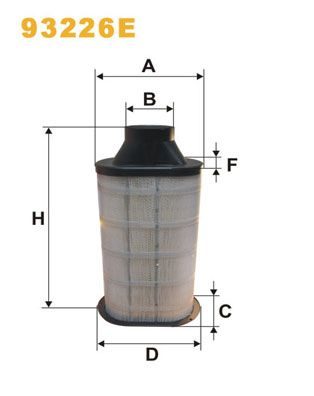 Повітряний фільтр WIX FILTERS 93226E - zapix